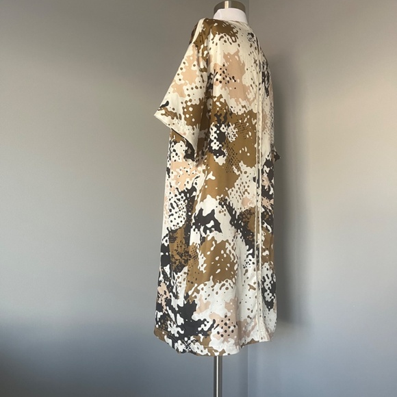$495 rag & bone 'Chester' Camo Print 100% Silk T-Shirt Dress Small - Picture 12 of 16